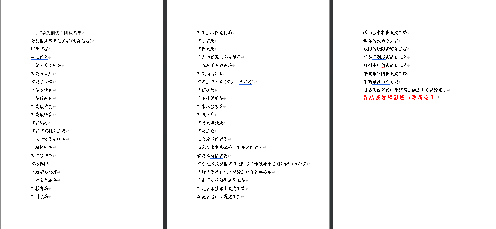 青島城發(fā)城市更新有限公司榮獲“爭先創(chuàng)優(yōu)”團(tuán)隊(duì)榮譽(yù)稱號.png